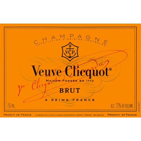 Veuve Clicquot Label Template